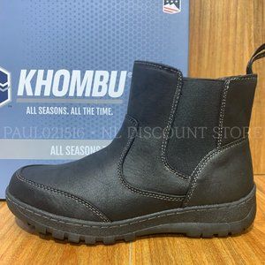 KHOMBU Women's Charlotte Winter Snow All Weather Boots, Black, Various Sizes